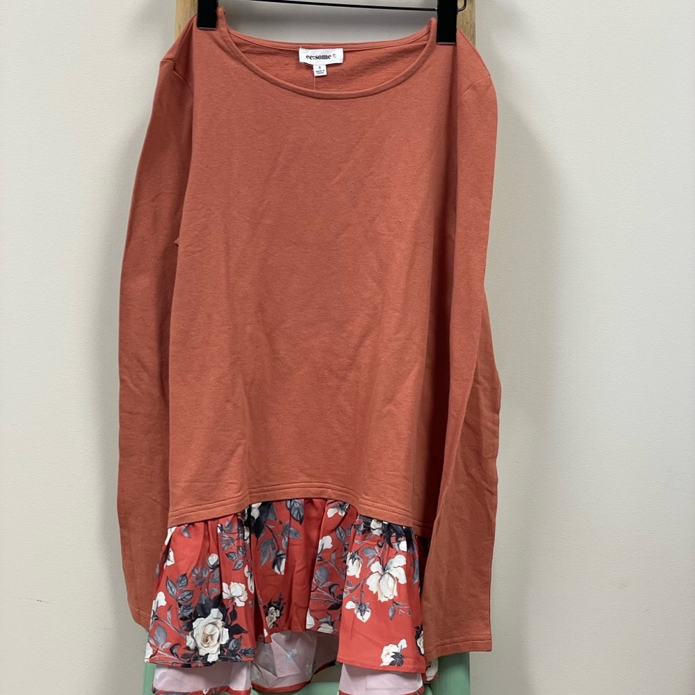 Orange Long Sleeve Shirt